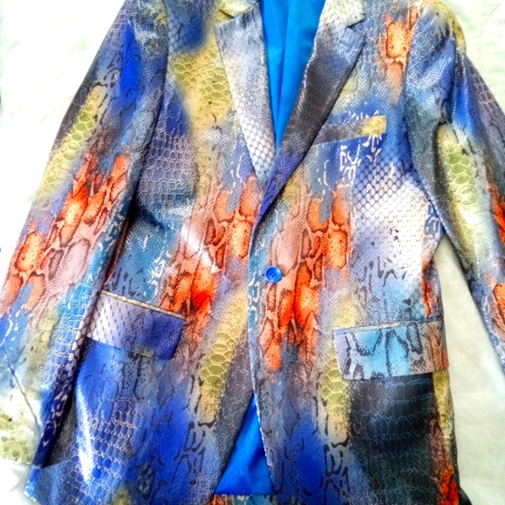 PRONTI POLISHED LINEN/COTTEN BLEND BLAZER